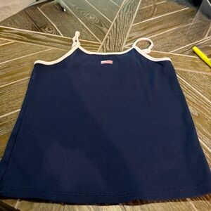 Art Class Navy and White Tank Top